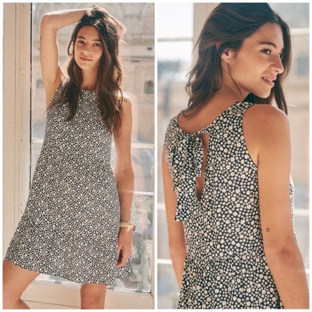 SEZANE Fifi Dress in Blue Daisy